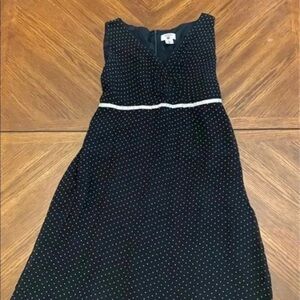 Vintage Two Hearts Maternity Black polka dot dress Medium‎